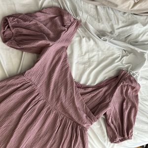 Lulus Lilac Purple Surpluce Mini Dress - size XL